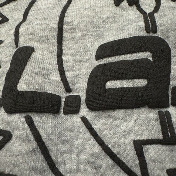 Vintage LA Gear Sweatshirt XL Grey Crewneck 80s 90s Retro Los Angeles USA Made - Picture 9 of 9